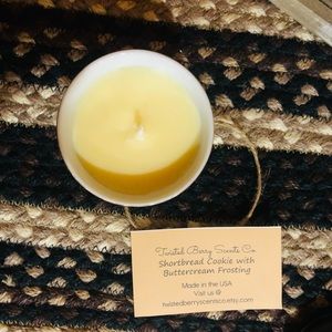 Maple/Shortbread Buttercream Homemade Soy Candle/ vintage glass/9oz